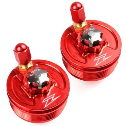 ZETA FRONT FORK TOP CAP RED # ZE56-10062 - Picture 2 of 2