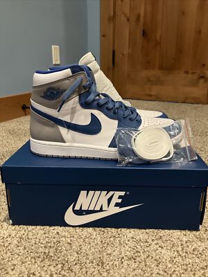靴 Nike Air Jordan 1 High OG \"True Blue\" Jordan 1 Retro High OG True Blue Men's - DZ5485-410 - US