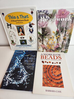 Beadwork Book Job Lot Bead Jewelry Maker Owen This & That Pattern Book Sova VGC