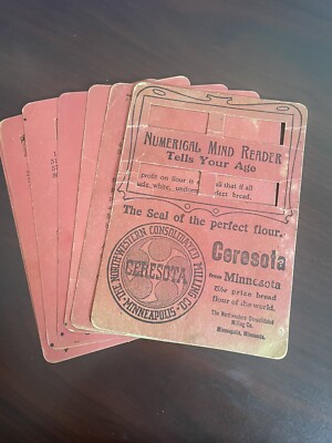 Numerical Mind Reader Tells Your Age Ceresota Flour Minnesota