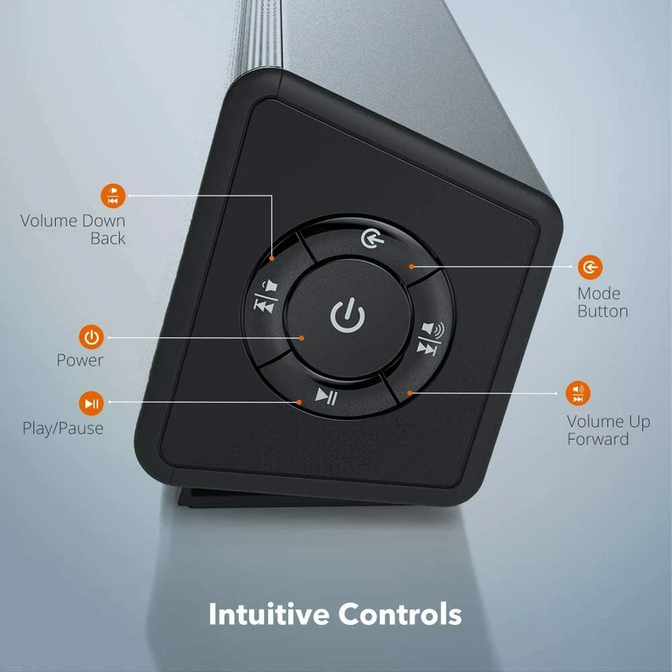 Altavoz de computadora TaoTronics Bluetooth 5.0 con cable/inalámbrico mini barra de sonido SK025 Foto 4 de 4