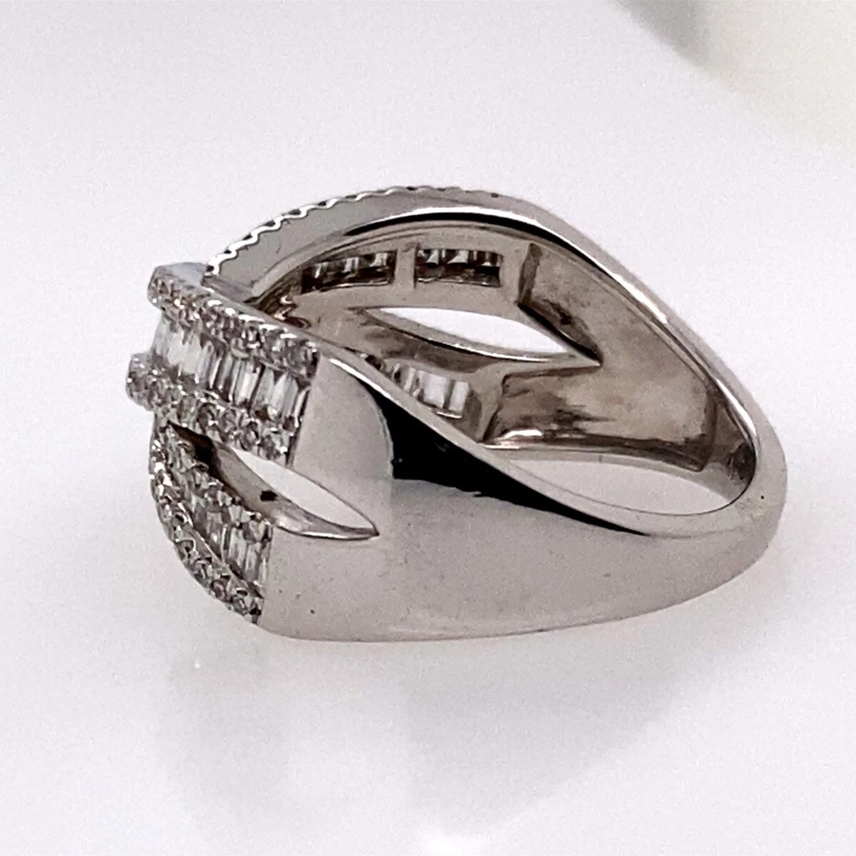 Effy Diamond 14K White Gold Statement Ring (DG7105174) - Image 2 of 4