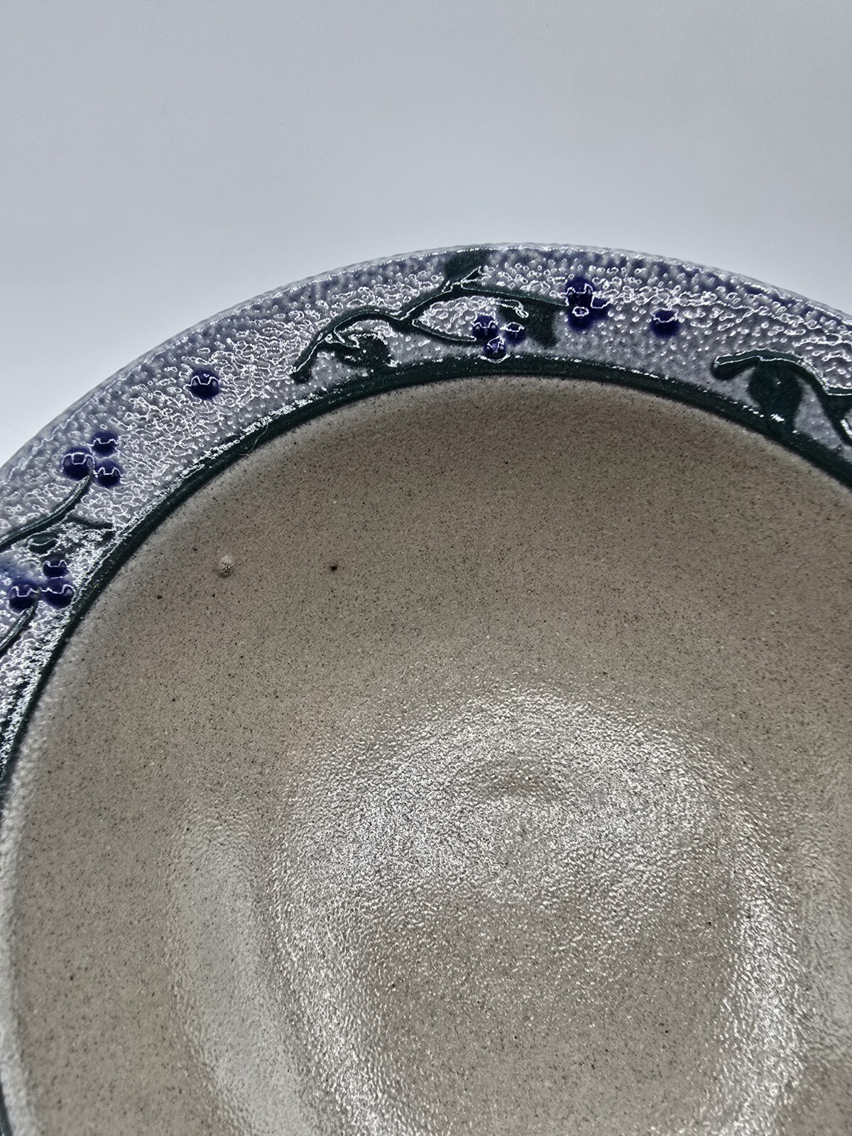 Rowe Pottery 1996 Salt Glaze Bowl 6 1/2” Berry