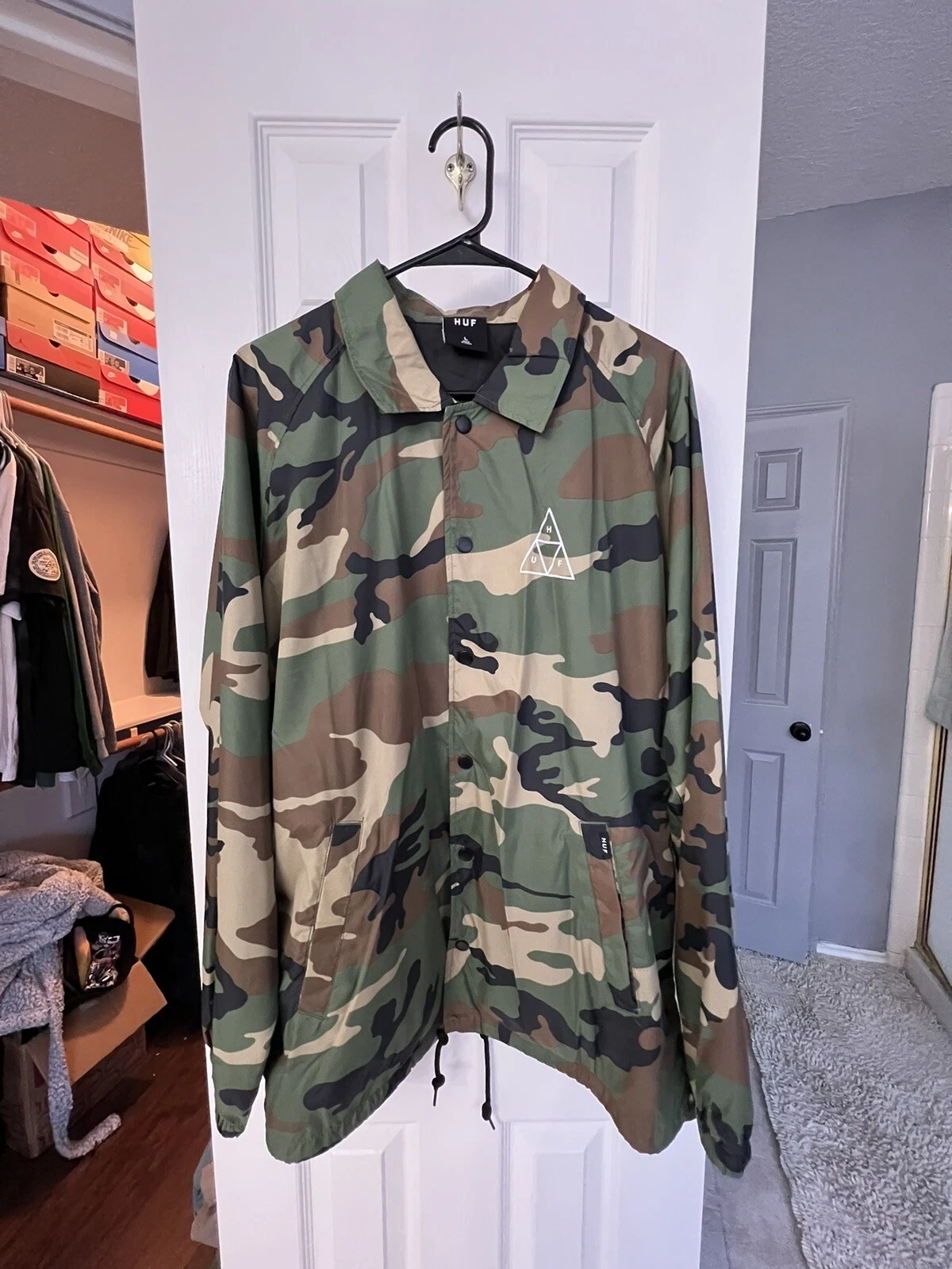 HUF Camo Coach Jacket Supreme Palace BROUILLARD Caché Aime Kith