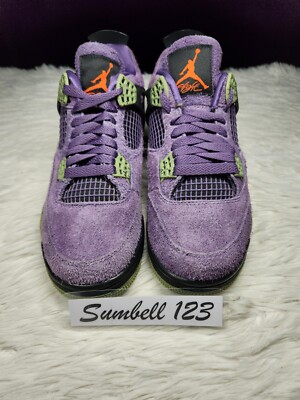 Air Jordan 4 Retro Canyon Purple Green Reimagined Military