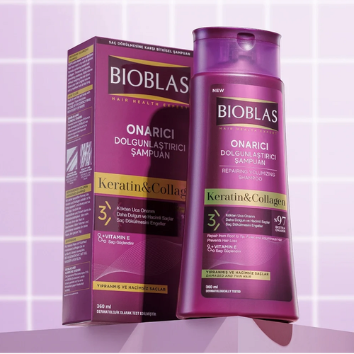 Bioblas Repair & Volume Shampoo Keratin & Kollagen – Stärkt, schützt & füllt - Foto 5 di 5