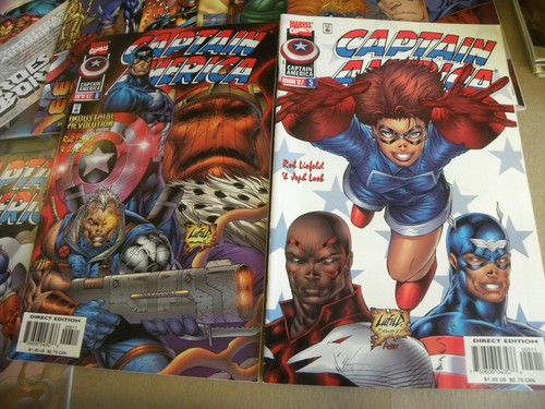 Marvel 1996 All 13 issues CAPTAIN AMERICA 1 to 13 + HEROES REBORN 1/2 COA NM gb - Picture 10 of 18
