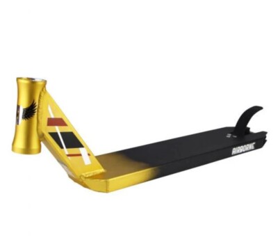 Dominator Team Edition Pro Scooter Deck Black Gold 4.5  X 20.5  Nib New