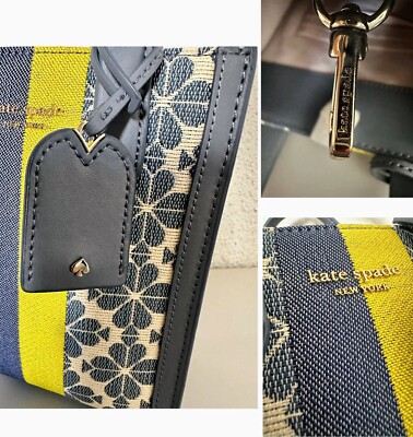 🔥NWT KATE SPADE Mini Manhattan Spade Flower Jacquard Tote