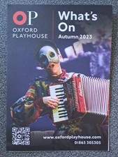 OXFORD Playhouse Whats On Autumn 2023 Fold Out A5 Flyer Russell Brand Peppa Pig
