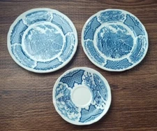 FAIR WINDS ALFRED MEAKIN STAFFORDSHIRE ENGLAND USS CONSTITUTION 3 Plates 