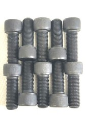3/8-24 X 1" SOCKET HEAD CAP SCREWS BLACK HEAT TREATED ALLOY STEEL - 10 PCS