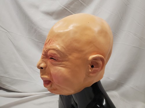 Cry Baby Full Head Face Latex Scary Mask Halloween Costume Party Adult - Picture 2 of 6