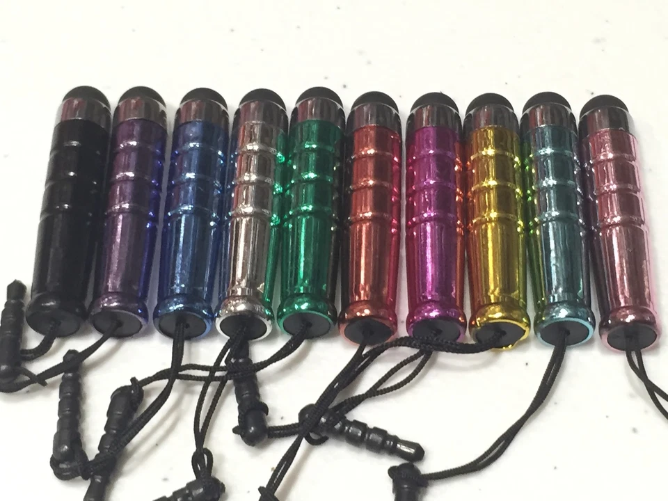 BULLET SHORT STYLUS TOUCH PENS 3.5MM dust plug FOR apple iPhone X 8 7 PLUS 6 5 4 - Image 2 of 4