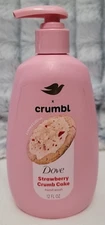 Dove X Crumbl Liquid Hand Wash Strawberry Crumb Cake Cookie Limited Edition