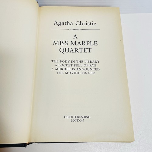 Agatha Christie A Miss Marple Quartet & The Best Of Poirot 2 HC Books 9 Stories - Picture 8 of 23