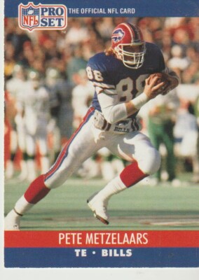 Pro Set 1990 NFL Karte Buffalo Bills #439 Pete Metzelaars