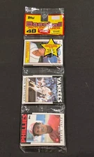 SEALED 1986 Topps Rack Pack Don Mattingly on TOP Sparky Anderson Unopened New