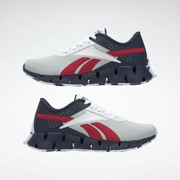 Reebok Big Kids Shoes Zig Dynamica 2.0 Running Vecnav/Vecred/Pugry Size