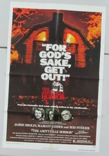 THE AMITYVILLE HORROR ORIGINAL FOLDED MINT 27X41 MOVIE POSTER 1979 JAMES BROLIN