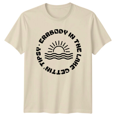 Tipsy Errboby Gettin' In The Lake Sun T-Shirt Natur See T-Shirt