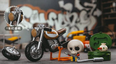 POP MART x LABUBU The Monsters Home of Elvis Car Mechanics Figure