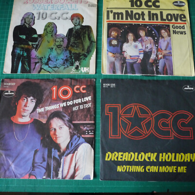 4x   Single 7''   10 CC      Dreadlock Holiday ... siehe Bilder