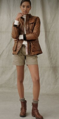 $1550 BELSTAFF NEW WOMENS LEATHER TRIALMASTER PANTHER JACKET