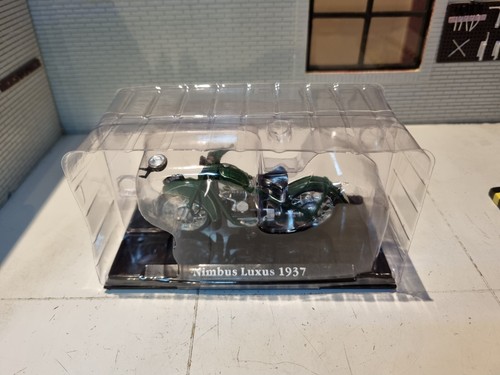 Nimbus Luxus 1937 Green Motorbike Classic Atlas IXO 1:24 Diecast Scale Model - Picture 7 of 8