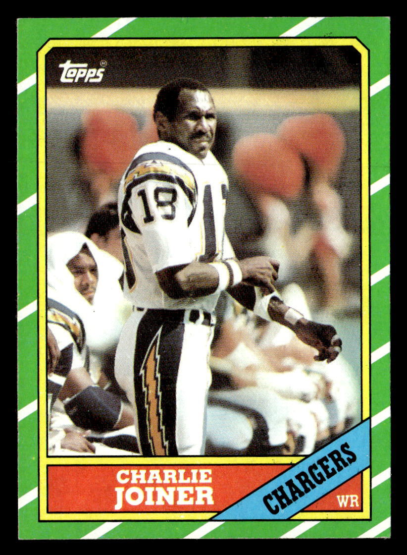 Charlie Joiner 1986 Topps Card #236 San Diego Chargers