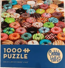Doughnuts 1000 Piece Jigsaw Puzzle with Poster by Cobble Hill