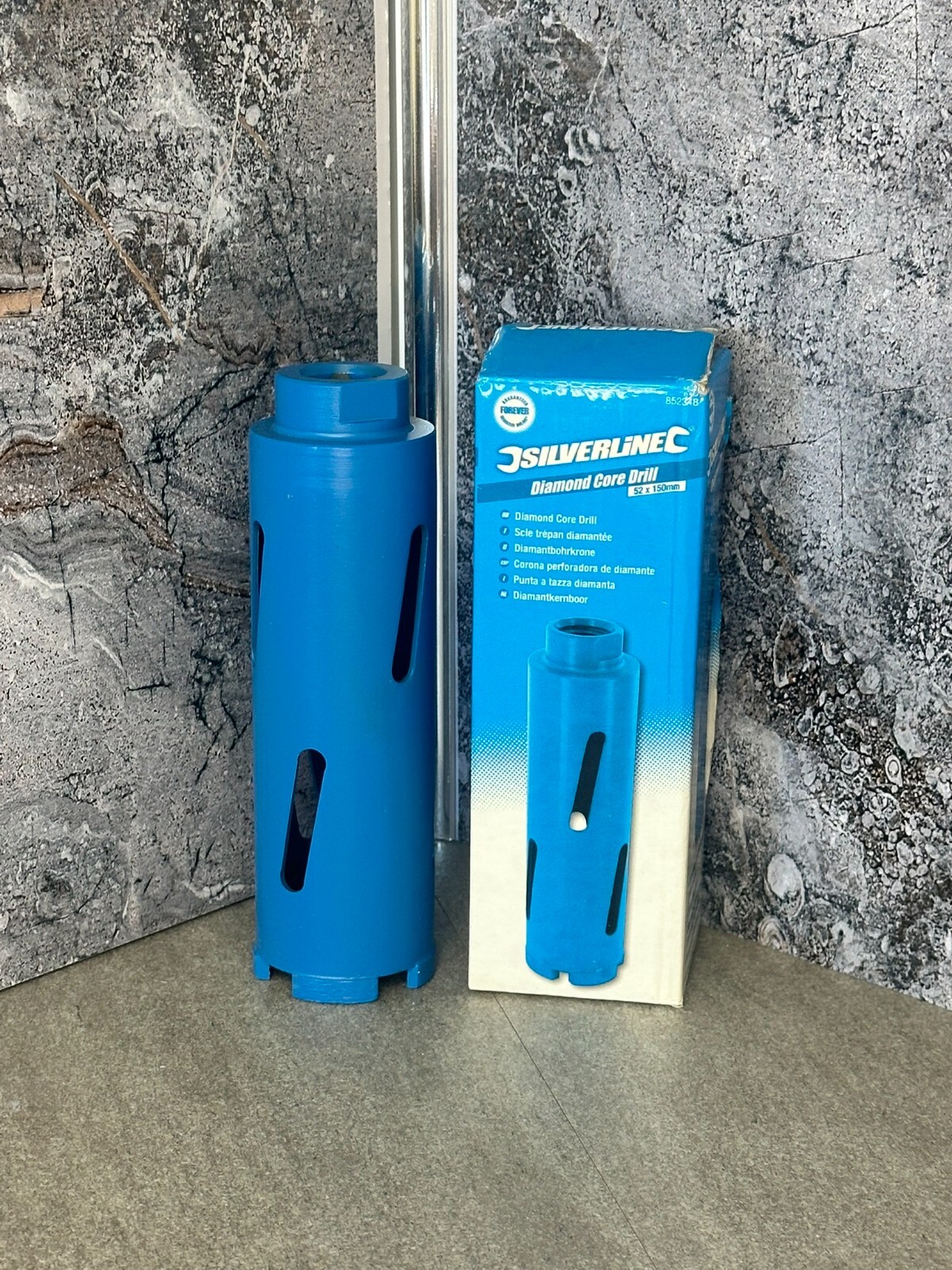 52 x 150mm Diamond Core Drill Bit - Silverline