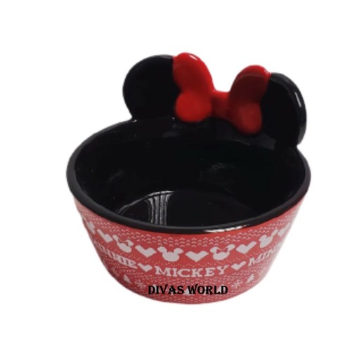 Disney Minnie Mouse Mascota Bowl Perro Gato Plato De Alimentación Fairisle  Navidad Regalo primark | eBay