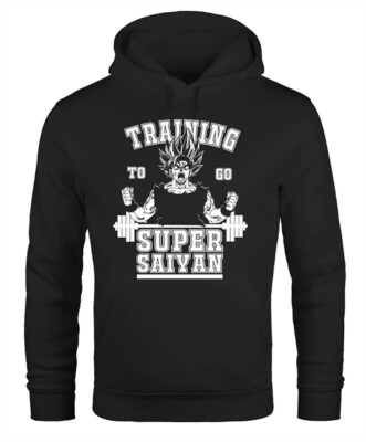 Hoodie Herren Super Saiyan Dragonball Kapuzen-Pullover Moonworks 