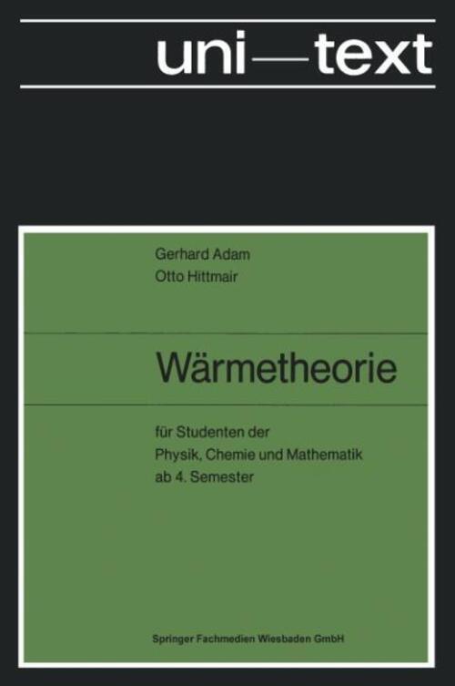 Thumbnail - Otto Hittmair (u. A.) | Wärmetheorie | Taschenbuch | Deutsch (1978) |