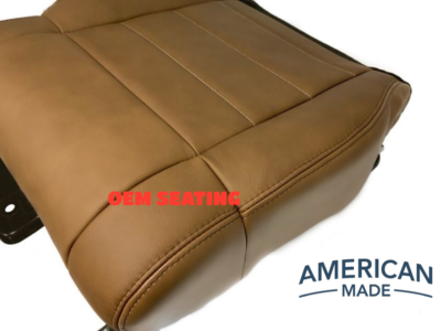 2015-2022 GMC Canyon SLT SLE Driver/Passenger Top/Bottom Leather Seat Covers Tan