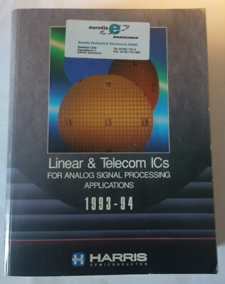 Harris- Data Book, 1993-94, Linear & Telecom ICs, for Analog Signal Processing