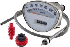 KIT CONTACHILOMETRI FONDO BIANCO SCALA 120 Km/h PIAGGIO VESPA 125 ET3 PRIMAVERA