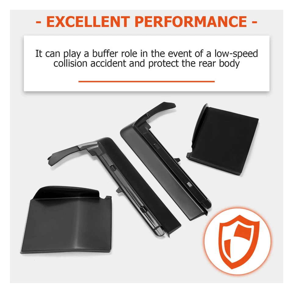 4PCS Front Bumper Fillers ABS For Cadillac Seville 1980 1981 1982 1983 1984 1985 - Image 3 of 4