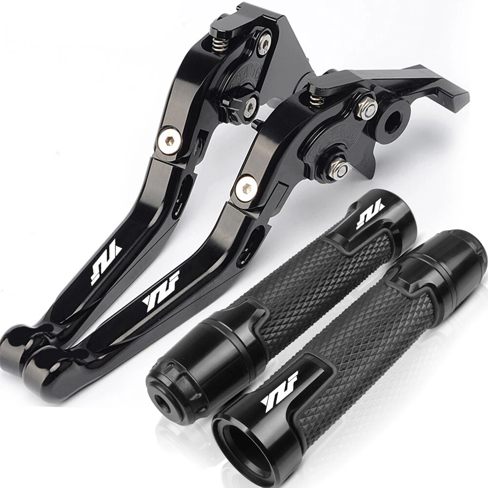 For Yamaha YZF R6 R1 R3 R15 V3 R125 R1M Brake Clutch Levers Handlebar Grips sets - Image 3 of 4