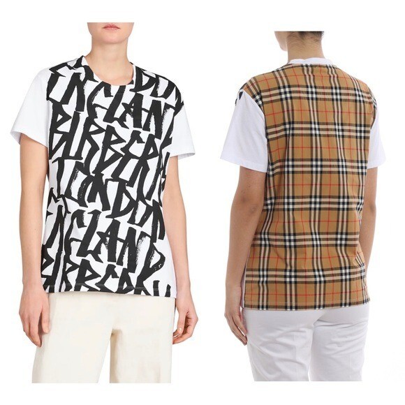 Burberry Plaid Nova Check Print Graffiti Cimarron Tee | eBay Burberry Plaid Nova Check Print Graffiti Cimarron Tee | eBay