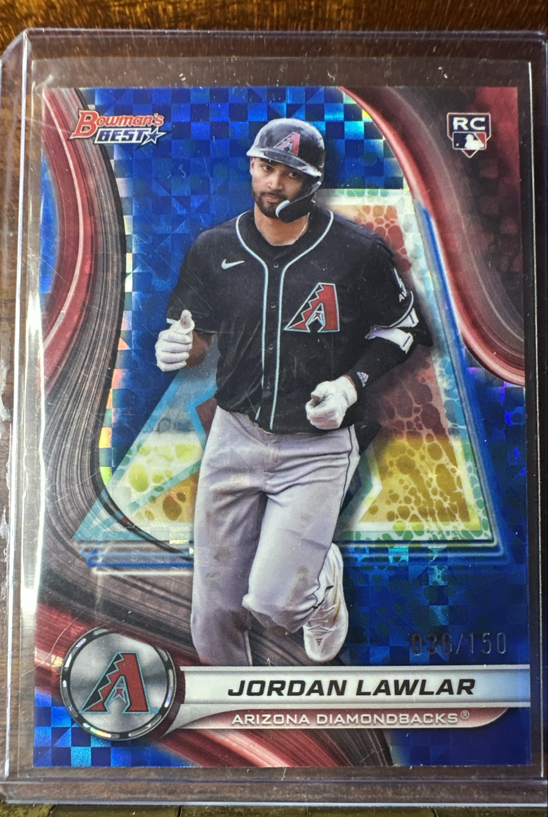 2024 Bowman's Best - Jordan Lawlar #4 Blue Refractor /150 (RC)