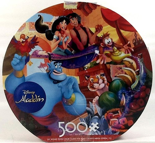 Disney Aladdin Princess Jasmine Genie Iago Abu Rajah Magic Carpet 500 20 Puzzle - Afbeelding 1 van 1