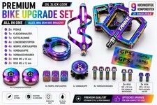 Premium Bike Upgrade Set Oil Slick Rainbow Pe...