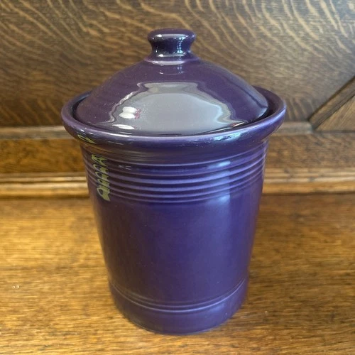 FIESTAWARE FIESTA CANISTER CROCK mulberry purple NEW Small 1 QT