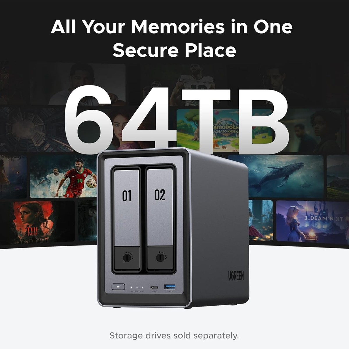 UGREEN NASync DXP2800 未開封 新品 UGREEN NASync DXP2800 : Powerful NAS with 64TB Capacity