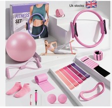 15PCS Pilates Equipment Set Home Workout Kit with Wrist Weights