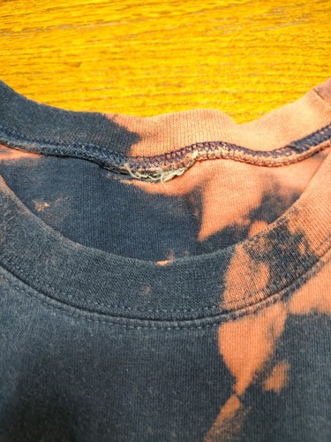 Vtg Nike Sleeveless T-shirt Shirt Measured Size L/XL Tie Dye Acid Wash Navy Blue - Picture 3 of 7