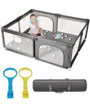 71" x 59" Extra Large Baby Playpen for Babies and Toddlers, Safe Activity Cen...
