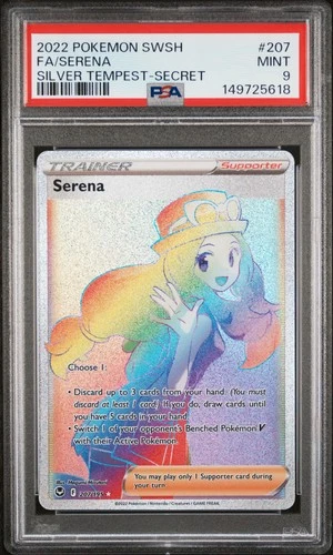 SWSH12: Silver Tempest #207/195 Serena (Secret) PSA 9